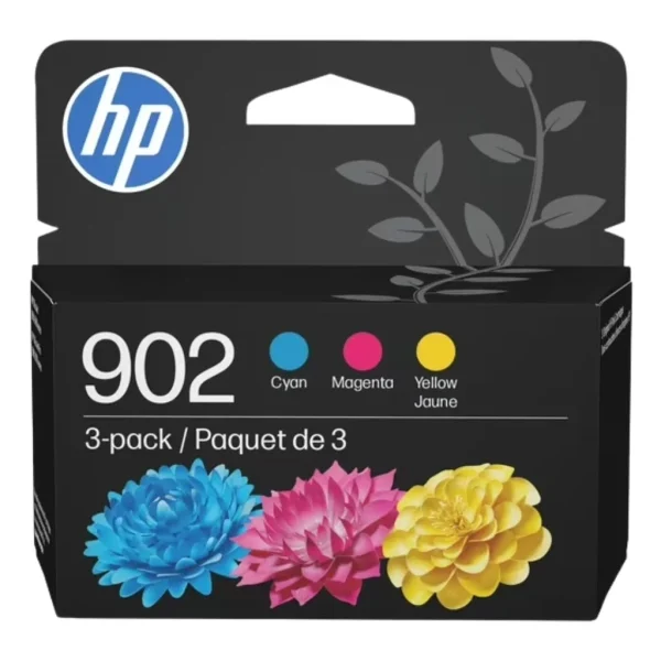 New, Pre-Owned - HP 902 Cyan, Magenta, Yellow Ink Cartridges