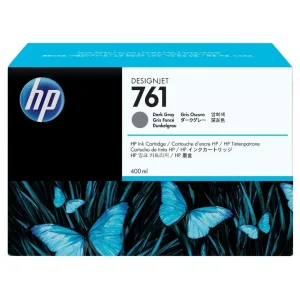 New, Pre-Owned - HP 761 400mL (CM996A) Dark Gray Ink Cartridge
