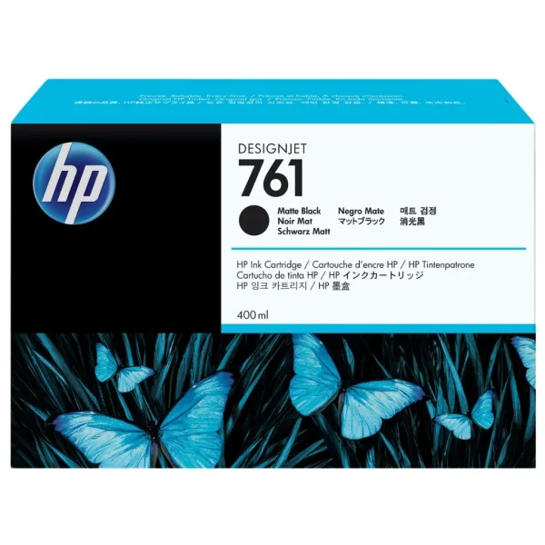 New, Pre-Owned - HP 761 400mL (CM991A) Matte Black Ink Cartridge