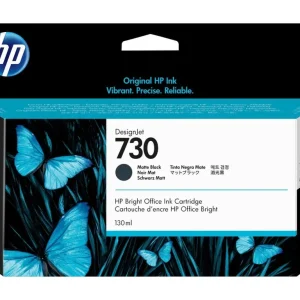New, Pre-Owned - HP 730 130-ml (P2V65A) Matte Black Ink Cartridge
