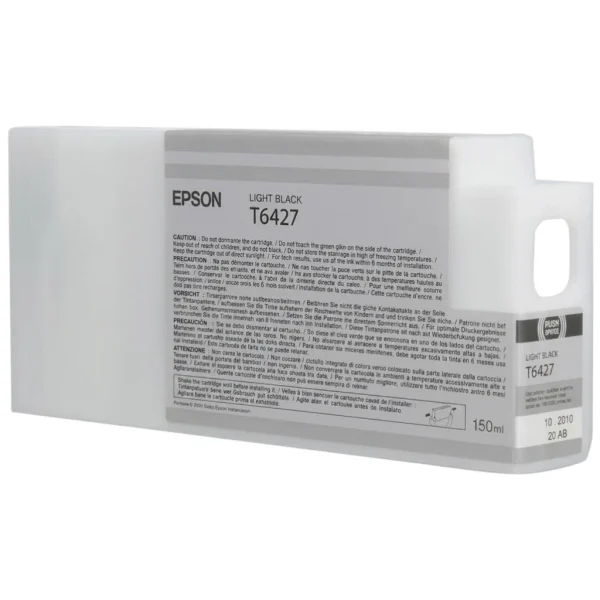 New, Pre-Owned - Epson T6427 Light Black 150ml Ink Cartridge