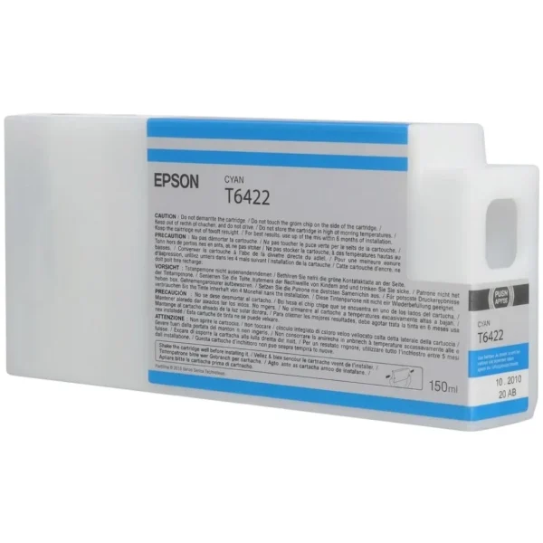 New, Pre-Owned - Epson T6422 Cyan 150ml Ink Cartridge