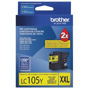 New, Pre-Owned - Brother LC105XXL Yellow Ink Cartridge