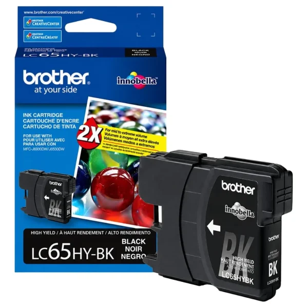 New, Pre-Owned - Brother LC65 Black Ink Cartridge