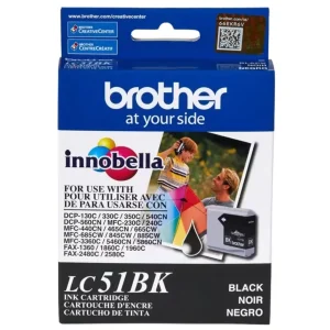 New, Pre-Owned - Brother LC51BK Black Ink Cartridge