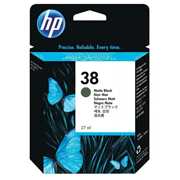New, Pre-Owned - HP 38 Matte Black (C9412A) Ink Cartridge