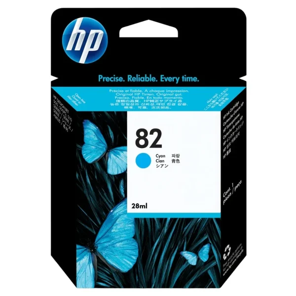New, Pre-Owned - HP 82 28-ml (CH566A) Cyan Ink Cartridge