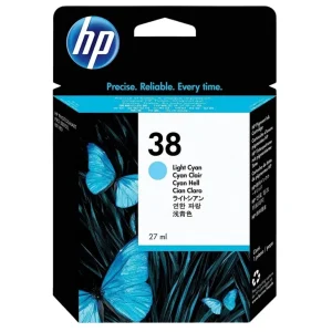New, Pre-Owned - HP 38 Light Cyan (C9418A) Ink Cartridge