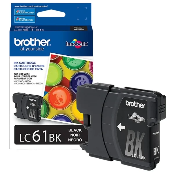 New, Pre-Owned - Brother LC61 Black Ink Cartridge