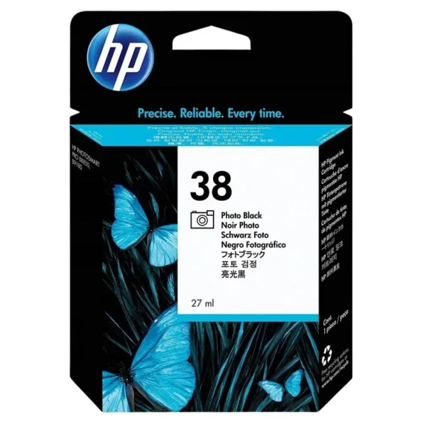 New, Pre-Owned - HP 38 Photo Black (C9413A) Ink Cartridge
