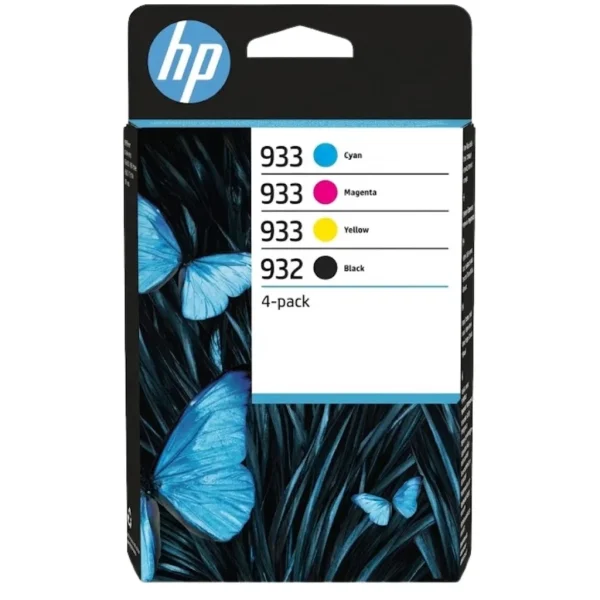 New, Pre-Owned - HP 932 Black & 933 Color Ink Cartridge- 4 Pack