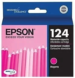 New, Pre-Owned - Epson 124 Magenta Ink Cartridge