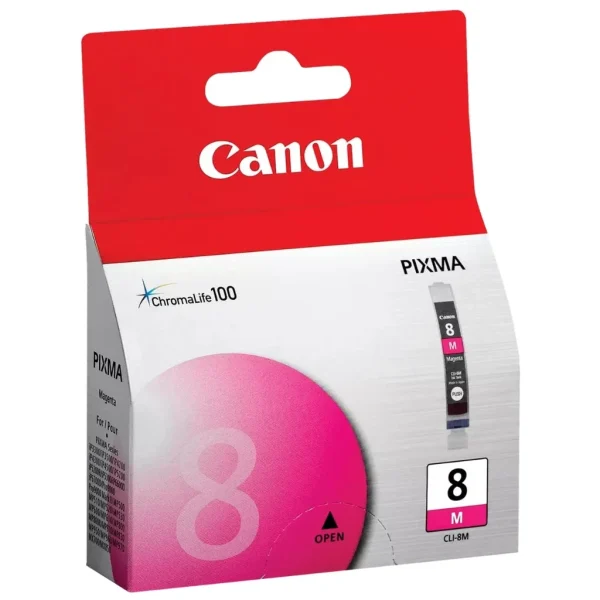 New, Pre-Owned - Canon CLI-8 Color Standard Yield Magenta Ink Tank