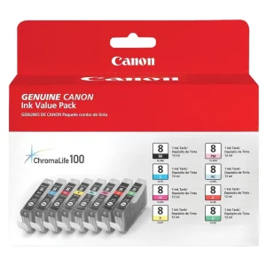 New, Pre-Owned - Canon CLI-8 Color Ink Multipack (0620B015) 8 Ink Tanks