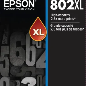 New, Pre-Owned - Epson 802XL Black High Yield Ink Cartridge