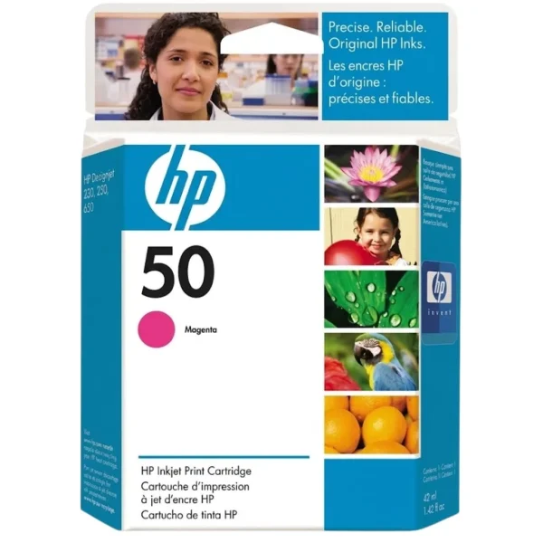 New, Pre-Owned - HP 50 51650M Magenta, OEM Ink Cartridge