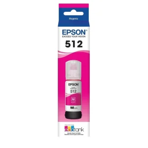 New, Pre-Owned - Epson 512 EcoTank Magenta Ink Bottle,T512320