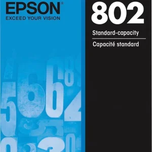 New, Pre-Owned - Epson 802 Cyan Standard Yield Ink Cartridge