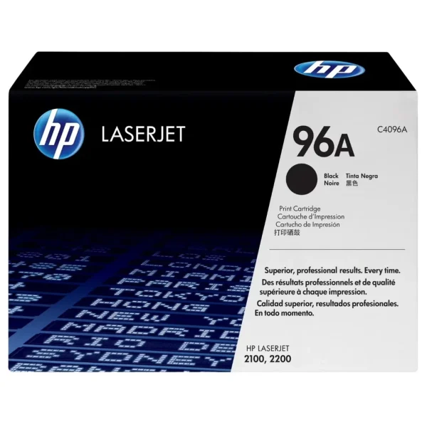 New, Pre-Owned - HP 96A (C4096A) High-Yield Black Toner Cartridge