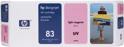 New, Pre-Owned - HP 83 UV 680-ml (C4945A) Light Magenta Ink Cartridge