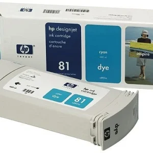 New, Pre-Owned - HP 81 Cyan (C4931A) Ink cartridge