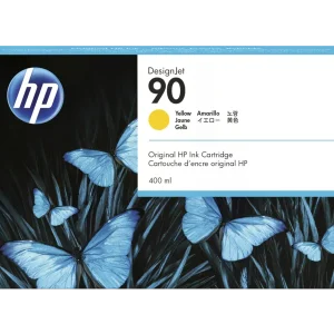 New, Pre-Owned - HP 90 400-ml (C5065A) Yellow Ink Cartridge