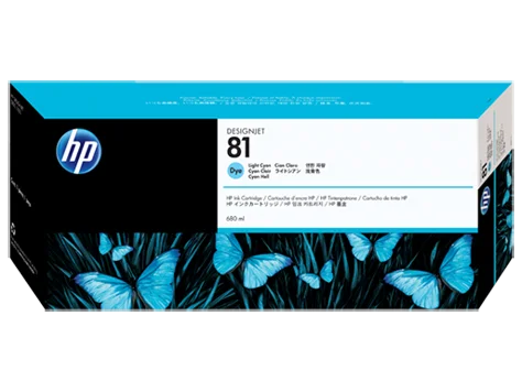 New, Pre-Owned - HP 81 Light Cyan (C4934A) Ink cartridge