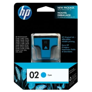 New, Pre-Owned - HP 02 (C8771WN) Cyan Ink Cartridge