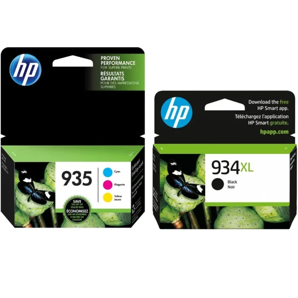 New, Pre-Owned - HP 934XL Black 935 Cyan, Magenta, Yellow Ink Cartridges