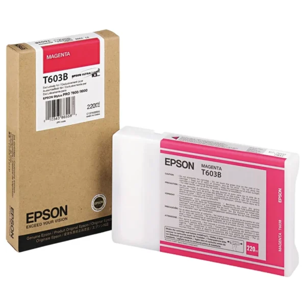 New, Pre-Owned - Epson T603B00 220ml Magenta Ink Cartridge