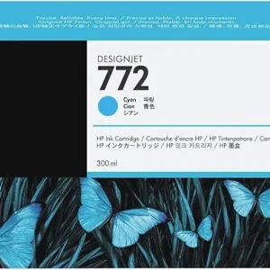 New, Pre-Owned - HP 772 300-ml Cyan DesignJet Ink Cartridge, CN636A