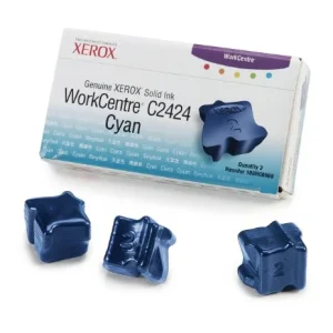 New, Pre-Owned - Xerox WorkCentre C2424 108R00660 Cyan Solid Ink/Inkjet (3/Box)
