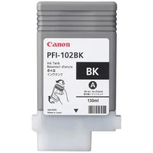 New, Pre-Owned - Canon PFI-102 130mL Black Ink Cartridge