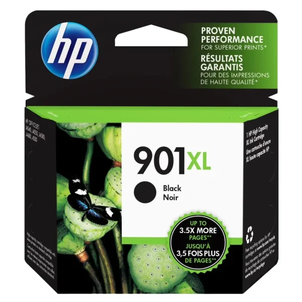 New, Pre-Owned - HP 901XL (CC654AN) Black Ink Cartridge