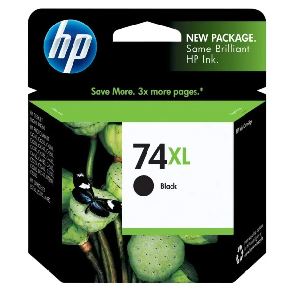 New, Pre-Owned - HP 74XL (CB336WN) Black Ink Cartridge