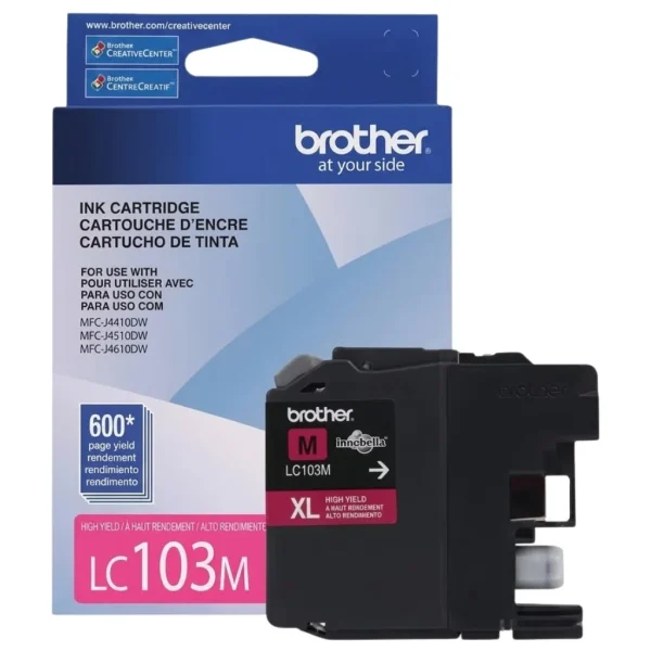 New, Pre-Owned - Brother LC103XL Magenta Ink Cartridge