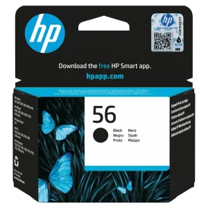 New, Pre-Owned - HP 56 (C6656AN) Black Ink Cartridge