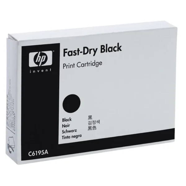 New, Pre-Owned - HP C6195A Fast Dry Black Ink Cartridges