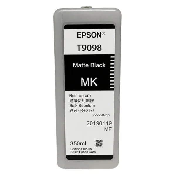 New, Pre-Owned - Epson T9098 Matte Black Ink Cartridge