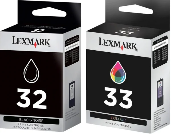 New, Pre-Owned - Lexmark 18C0532 #32/#33 Black & Color Twin Pack ink Cartridges