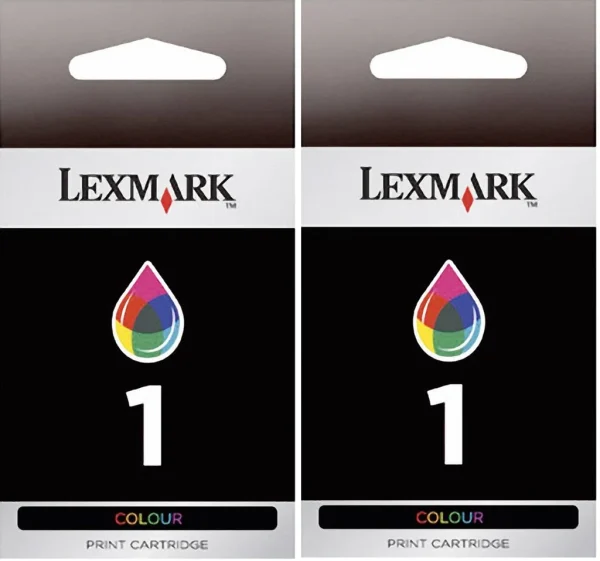 New, Pre-Owned - Lexmark #1 Color (18C0948) Ink Cartridge, 2-Pack