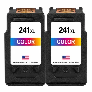 U.S. Remanufactured for Canon CL-241XL Color Twin Pack High Yield Ink Cartridges