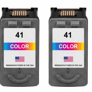 U.S. Remanufactured for Canon CL-41 Color Ink Cartridge Twin Pack