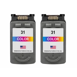 U.S. Remanufactured for Canon CL-31 Color Ink Cartridge Twin Pack
