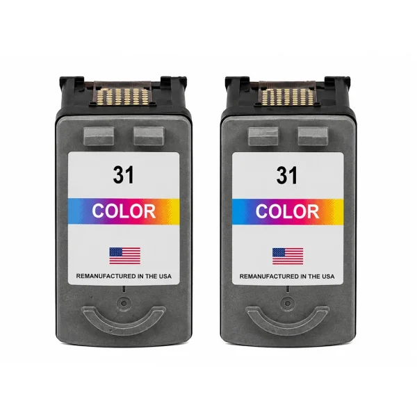 U.S. Remanufactured for Canon CL-31 Color Ink Cartridge Twin Pack