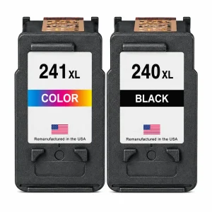 U.S. Remanufactured for Canon PG-240XL Black / CL-241XL Color Value Pack High Yield Ink Cartridges