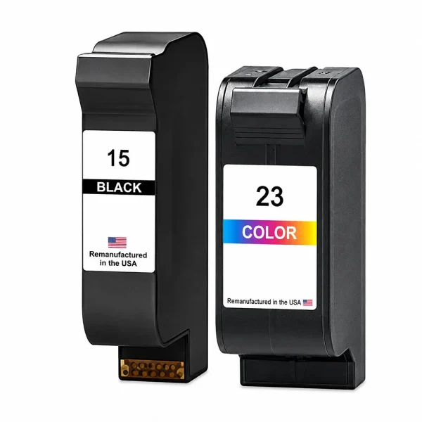 U.S. Remanufactured for HP 15 Black / 23 Color Combo Pack Ink Cartridges