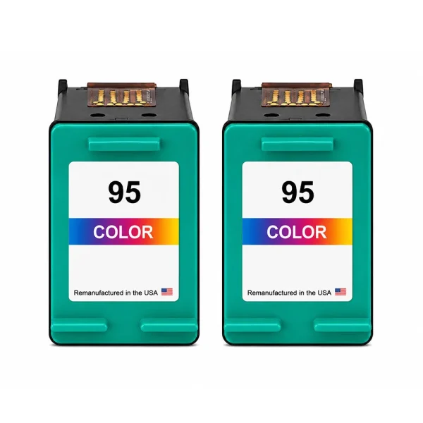 U.S. Remanufactured for HP 95 (C8766WN) Tri-Color Twin Pack Ink Cartridge