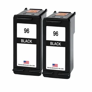 U.S. Remanufactured for HP 96 (C8767WN) Black Twin Pack Ink Cartridges