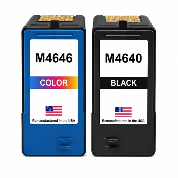 U.S. Remanufactured for Dell Series 5 M4640 Black / M4646 Color Ink Cartridges Combo Pack